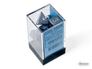 Opaque Dusty Blue/copper Polyhedral 7-Dice Set