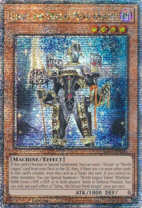 Girsu, the Orcust Mekk-Knight (Quarter Century Secret Rare) [RA03-EN02