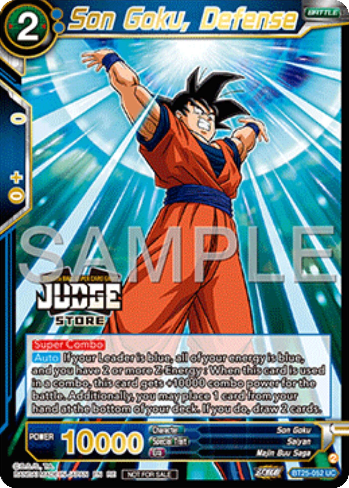 Son Goku, Defense (Judge Pack Vol.17) (Store) (BT25-052) [Tournament P Son Goku, Defense (Judge Pack Vol.17) (Store) (BT25-052) [Tournament P
