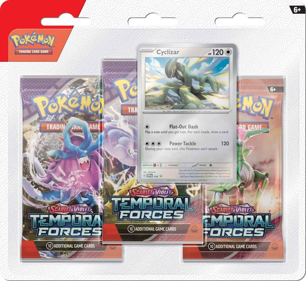 Temporal Forces 3-Pack Blister (Cyclizar) | Pokemon TCG