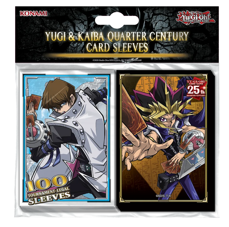 Yugi & Kaiba Quarter Century Card Sleeves | Yu-Gi-Oh! TCG
