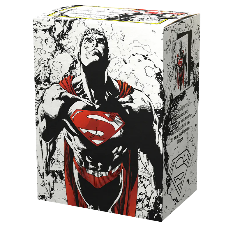 Matte Dual Art Standard Sleeves Superman Core (Red/White Variant) | Dragon Shield