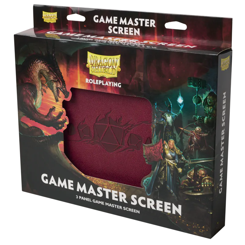Game Master Screen - Blood Red | Dragon Shield