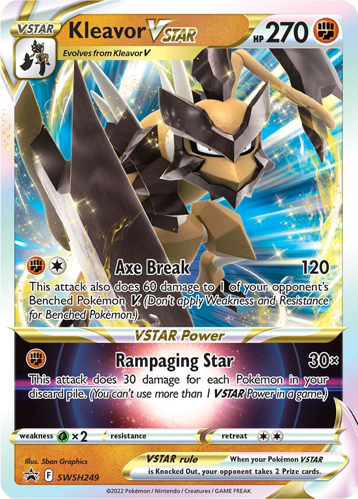 Kleavor VSTAR (SWSH249) (Jumbo Card) [Sword & Shield: Black Star Promo Kleavor VSTAR (SWSH249) (Jumbo Card) [Sword & Shield: Black Star Promo