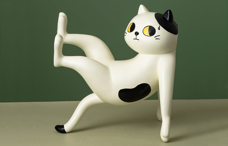 ShitaukenoNEKO (Bicolor Cat) Polystone Figure