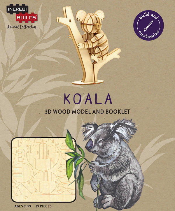 Koala: 3D Wood Model | IncrediBuilds Animal Collection