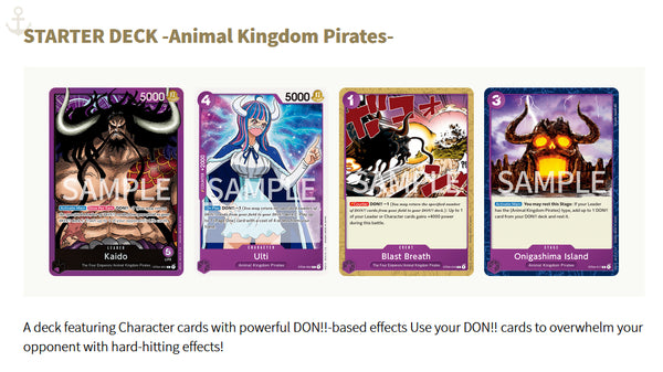 ST-04 Animal Kingdom Pirates Starter Deck | One Piece TCG