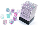 Nebula Wisteria/white Luminary 12mm d6 Dice Block (36 dice) | Chessex
