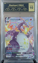 Pokémon trading card in protective packaging with a visible grading label.