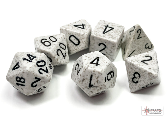 Speckled Arctic Camo Polyhedral 7-Dice Set | Chessex