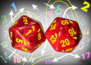 Vortex Red/Yellow d20 Countup&down Spindown (1pc)