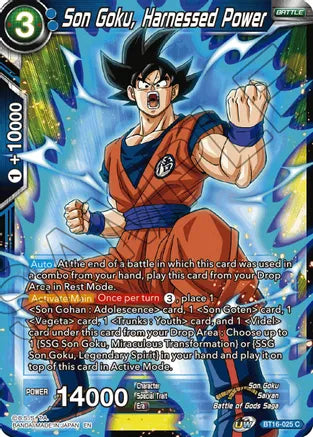 Son Goku, Harnessed Power (BT16-025) [Realm of the Gods]