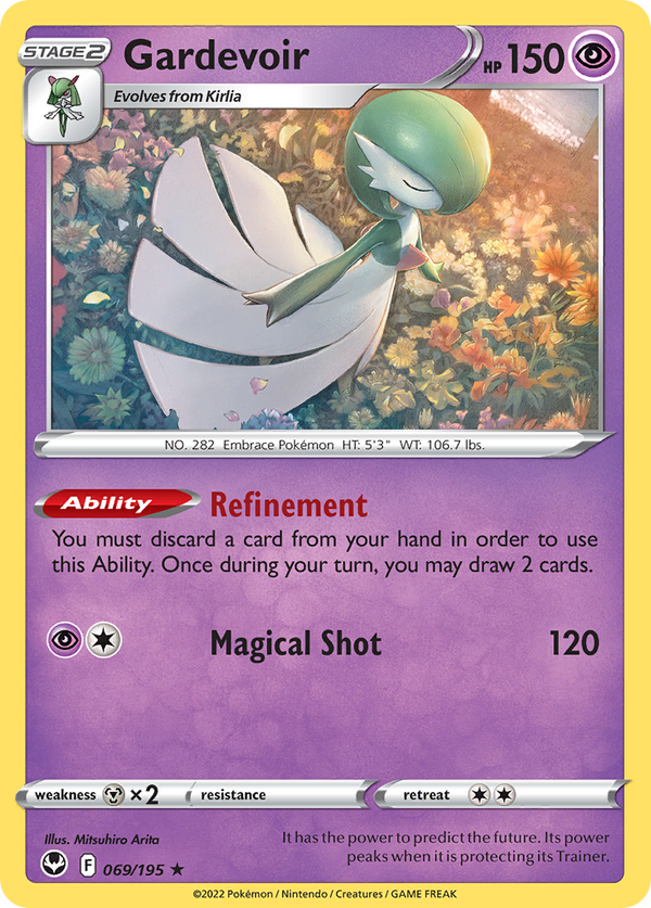 Gardevoir (069/195) (Theme Deck Exclusive) [Sword & Shield: Silver Tempest]