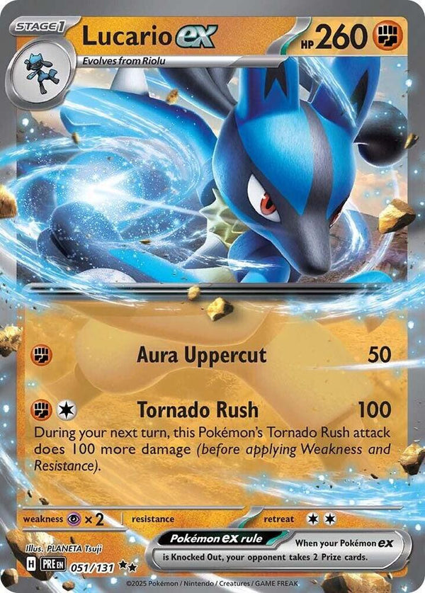 Lucario ex (051/131) [Scarlet & Violet: Prismatic Evolutions]