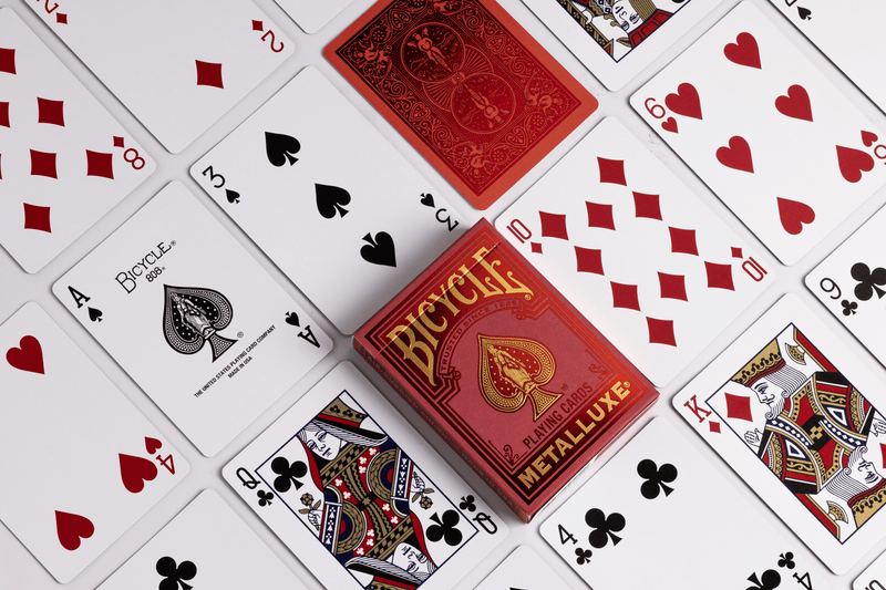 Bicycle Metalluxe Red 2022 Playing Cards