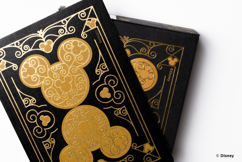 Bicycle Disney Mickey Mouse Black & Gold Playing Cards