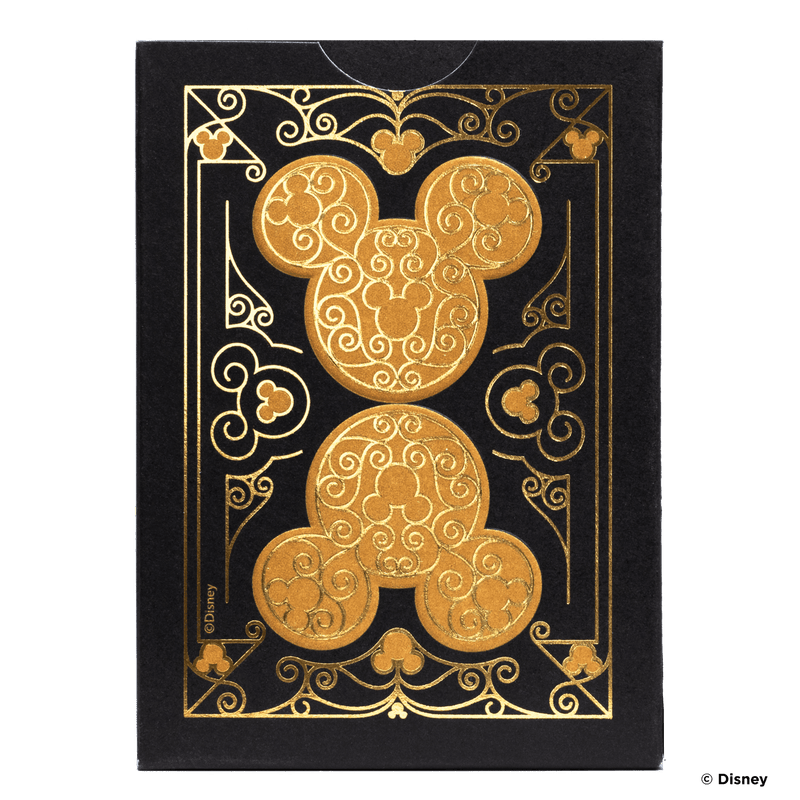 Bicycle Disney Mickey Mouse Black & Gold Playing Cards