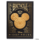 Bicycle Disney Mickey Mouse Black & Gold Playing Cards