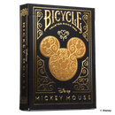 Bicycle Disney Mickey Mouse Black & Gold Playing Cards