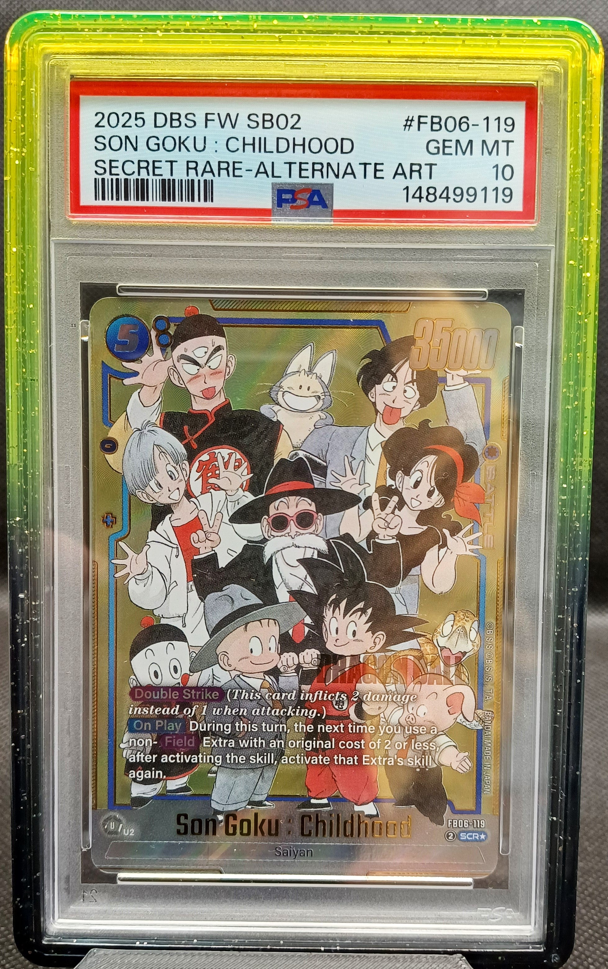 Son Goku: Childhood FB06-119 SCR Alt Art | DBS FW (SB02) [PSA 10]
