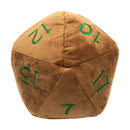 Jumbo Feywild Copper and Green D20 Dice Plush for Dungeons & Dragons