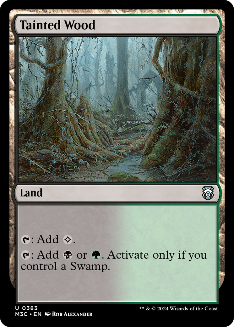 Tainted Wood (Ripple Foil) [Modern Horizons 3 Commander]