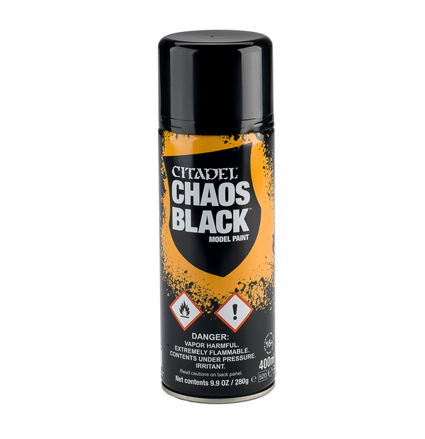 62-02 Citadel Spray Paint: Chaos Black *PICKUP ONLY*