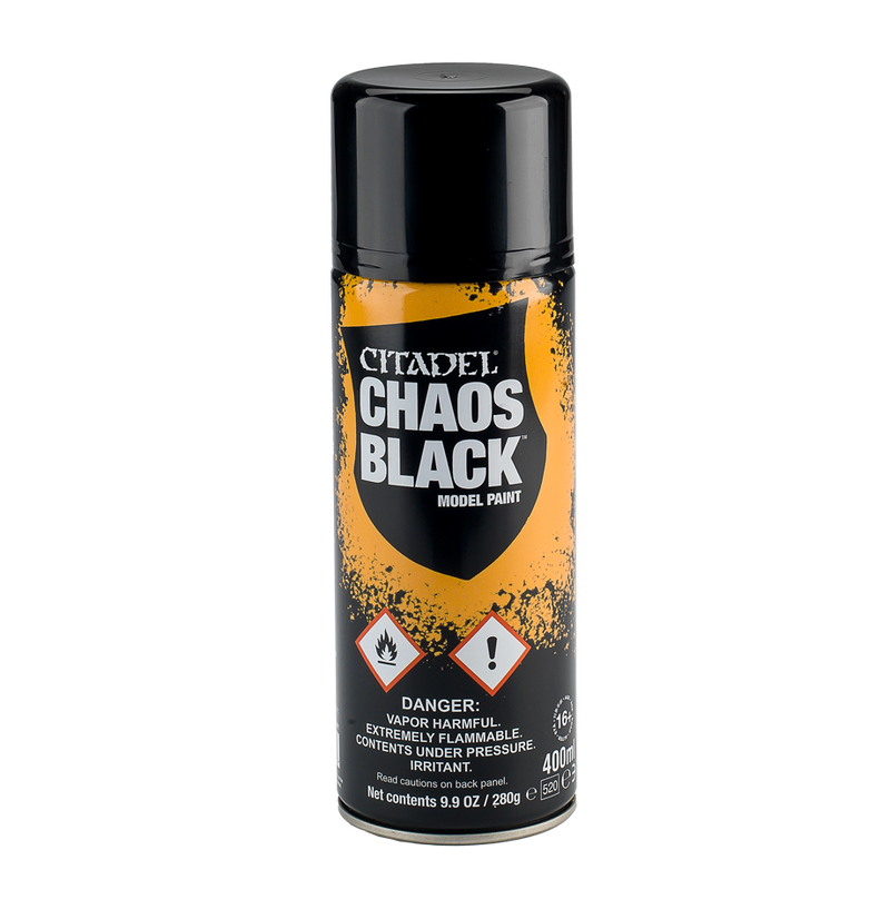 62-02 Citadel Spray Paint: Chaos Black *PICKUP ONLY*
