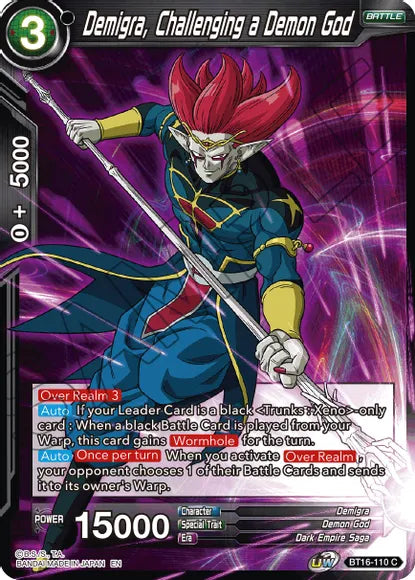 Demigra, Challenging a Demon God (BT16-110) [Realm of the Gods]