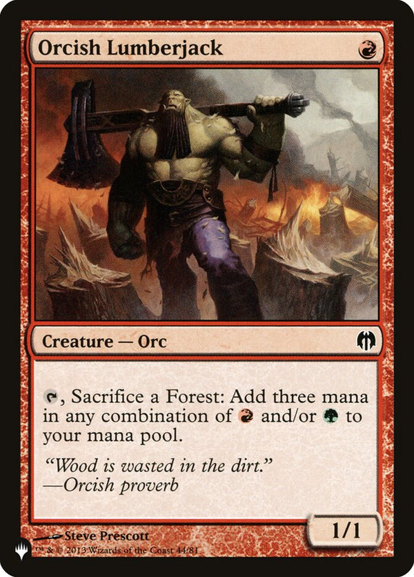 Orcish Lumberjack [The List]