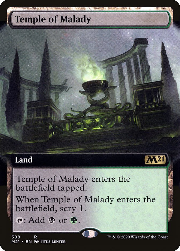 Temple of Malady (Extended Art) [Core Set 2021]