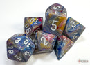 Festive Carousel/white Polyhedral 7-Dice Set