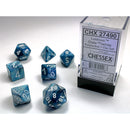 Lustrous Slate/white Polyhedral 7-Dice Set