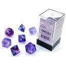 Nebula Nocturnal/blue Luminary Polyhedral 7-Dice Set | Chessex