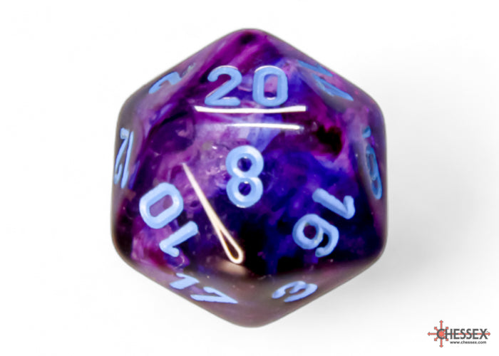 Nebula Nocturnal/blue Luminary Polyhedral 7-Dice Set | Chessex