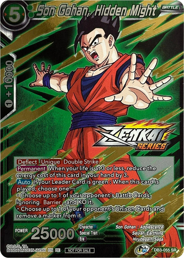 Son Gohan, Hidden Might (Event Pack 10) (DB3-055) [Tournament Promotion Cards]
