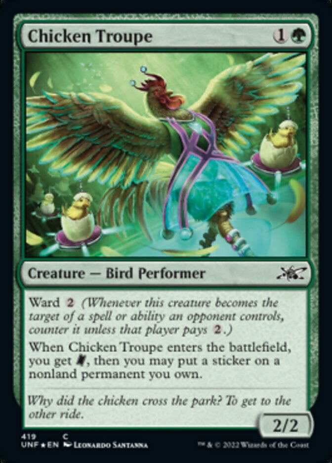 Chicken Troupe (Galaxy Foil) [Unfinity]