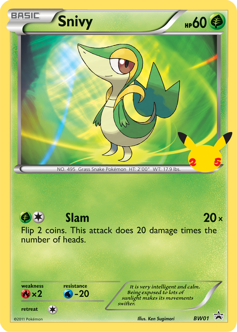 Snivy (BW01) (Jumbo Card) [First Partner Pack]