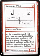 Geometric Weird [Mystery Booster Playtest Cards]
