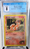 Brock's Vulpix 73/132 | Gym Heroes 1st Edition [CGC 8]