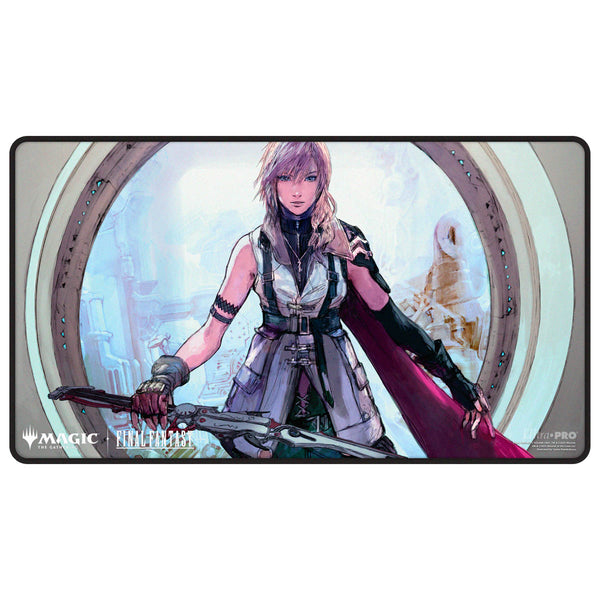 MTG: Final Fantasy Black Stitched Playmat "Lightning, Army of One"