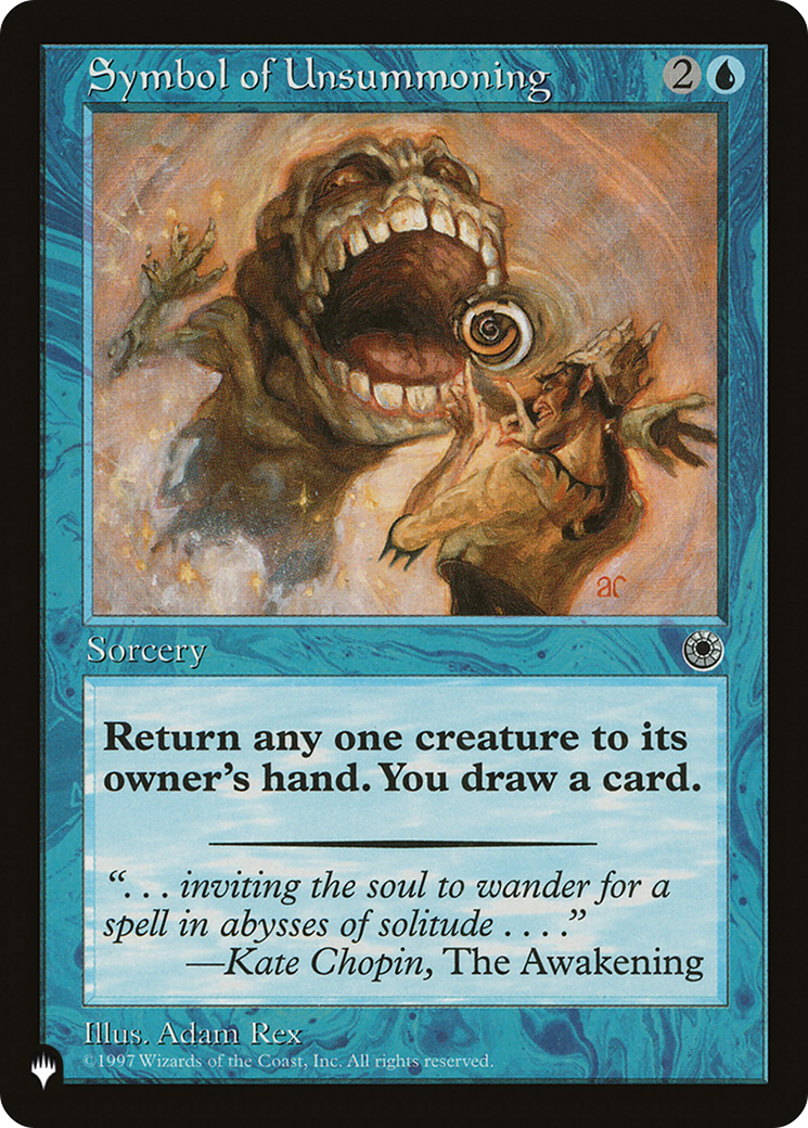 Symbol of Unsummoning [The List Reprints]