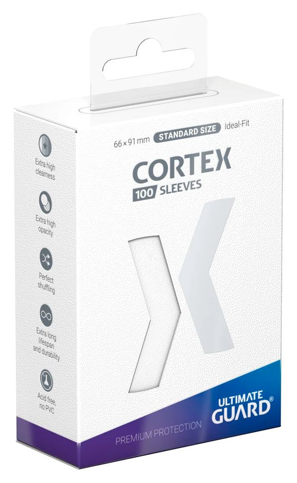 Cortex Sleeves Standard Size (100) - Glossy White