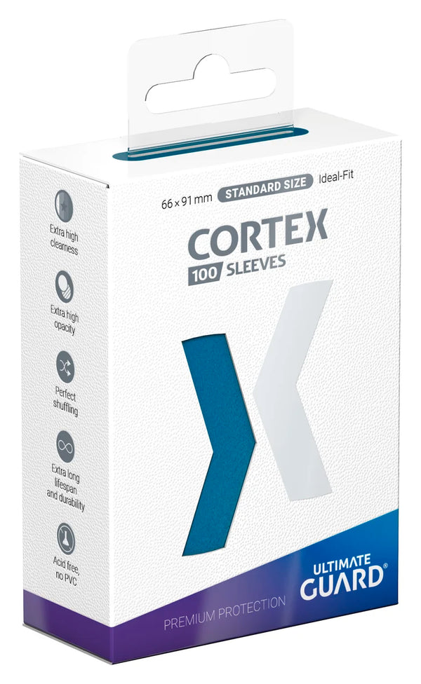 Cortex Sleeves Standard Size (100) - Glossy Turquoise