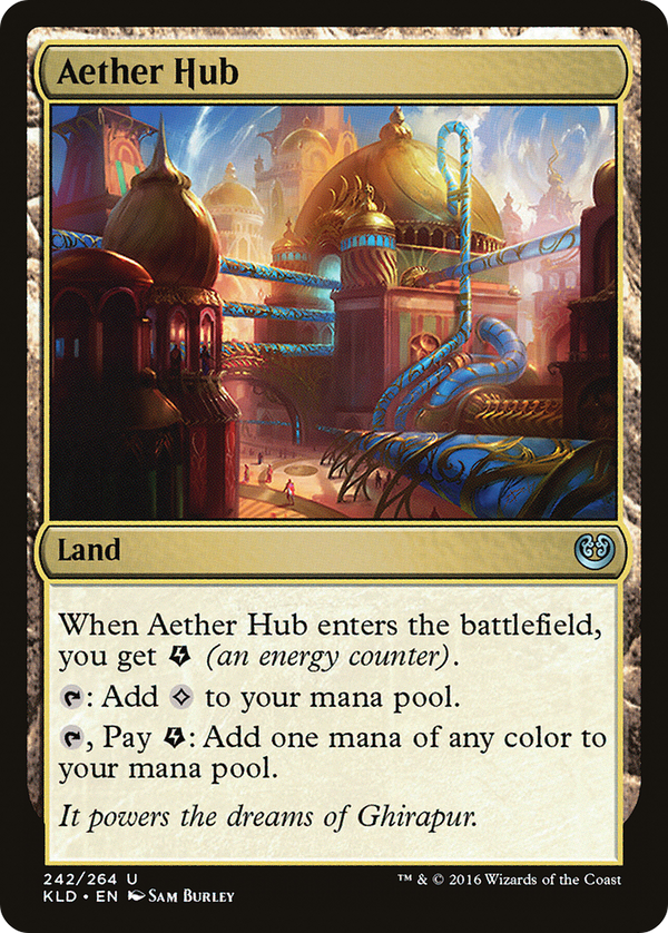 Aether Hub (Ripple Foil) [Modern Horizons 3 Commander]