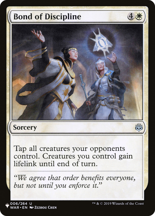 Bond of Discipline [The List Reprints]