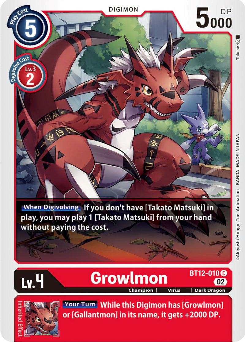 Growlmon [BT12-010] [Across Time]