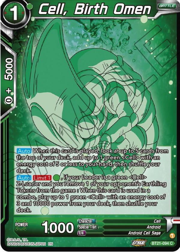 Cell, Birth Omen (BT21-094) [Wild Resurgence]