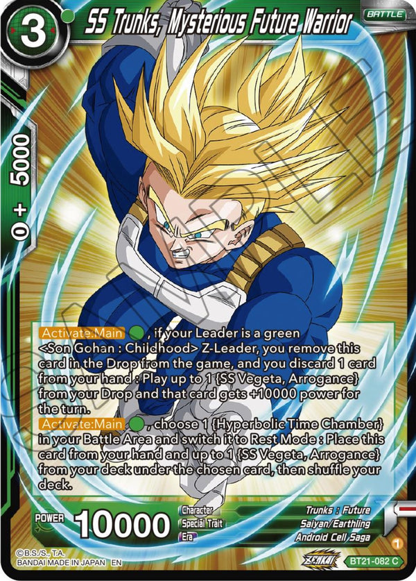 SS Trunks, Mysterious Future Warrior (BT21-082) [Wild Resurgence]