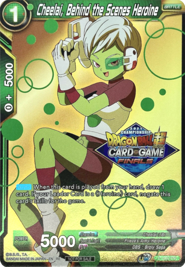 Cheelai, Behind the Scenes Heroine (2021 Tournament Pack Vault Set) (P-302) [Tournament Promotion Cards]